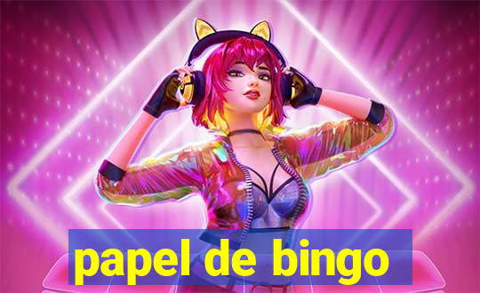 papel de bingo